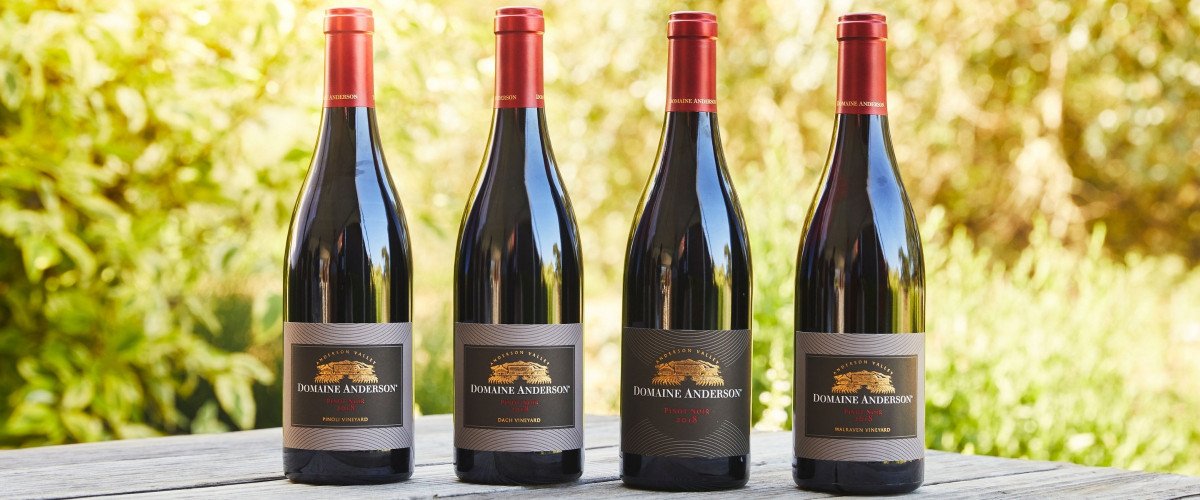 A range of estate and single-vineyard Pinot Noir is crafted at Domaine Anderson
