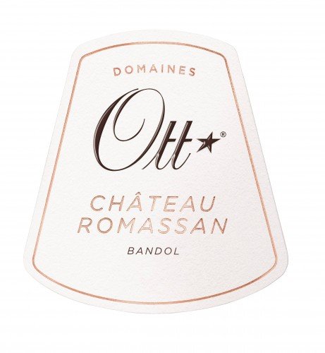 Label for {materiallist:brand_name} Château Romassan Bandol Rosé {materiallist:vintage}