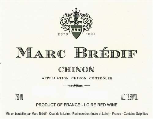 Label for {materiallist:brand_name} Chinon Cabernet Franc {materiallist:vintage}