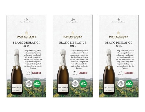 Shelf Talker for {materiallist:brand_name} Blanc de Blancs 2015