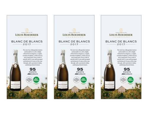 Shelf Talker for {materiallist:brand_name} Blanc de Blancs 2017