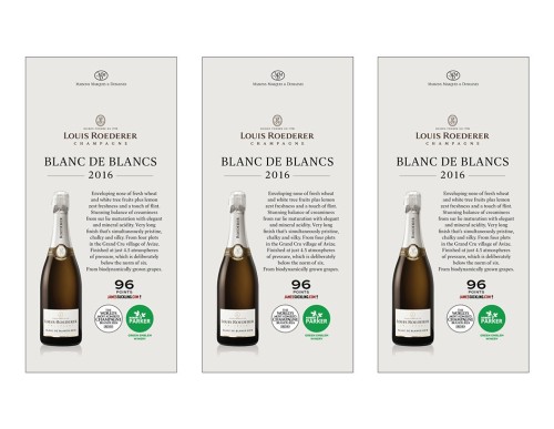 Shelf Talker for {materiallist:brand_name} Blanc de Blancs 2016