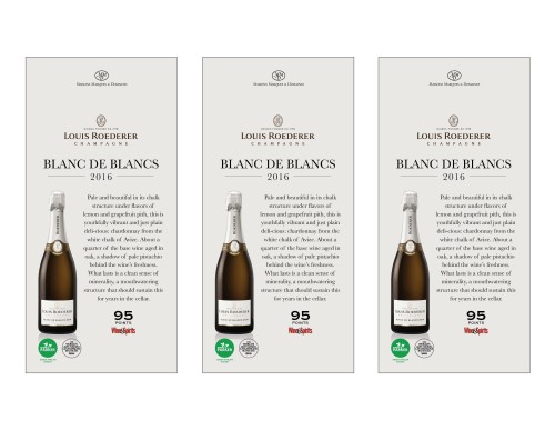 Shelf Talker for {materiallist:brand_name} Blanc de Blancs 2016