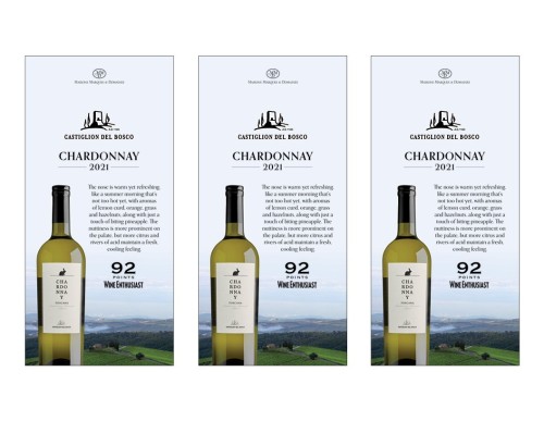 Shelf Talker for {materiallist:brand_name} Chardonnay 2021