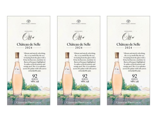 Shelf Talker for {materiallist:brand_name} Château de Selle Côtes de Provence Rosé 2024