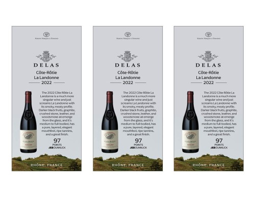 Shelf Talker for {materiallist:brand_name} Côte-Rôtie La Landonne 2022