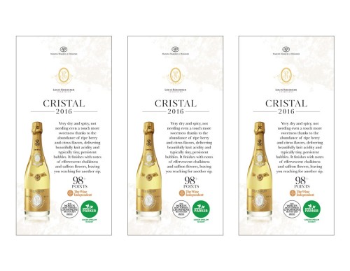 Shelf Talker for {materiallist:brand_name} Cristal 2016