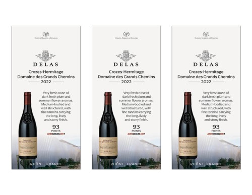 Shelf Talker for {materiallist:brand_name} Crozes-Hermitage Domaine des Grands Chemins 2022