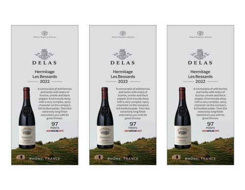 Shelf Talker for {materiallist:brand_name} Hermitage Les Bessards 2022