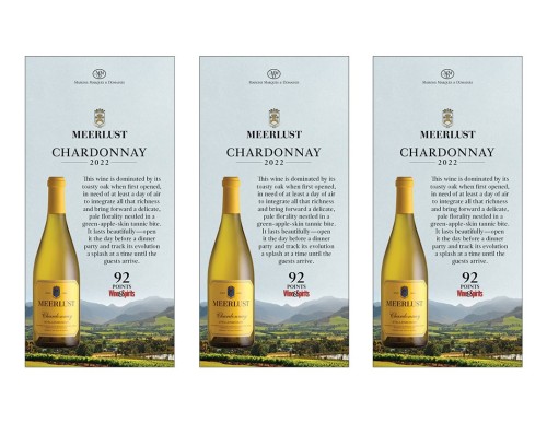 Shelf Talker for {materiallist:brand_name} Chardonnay 2022