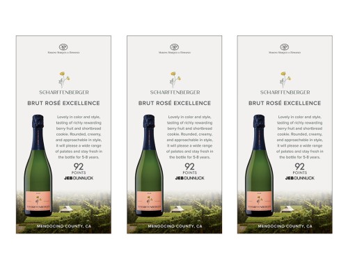 Shelf Talker for {materiallist:brand_name} Brut Rosé Excellence Non-Vintage