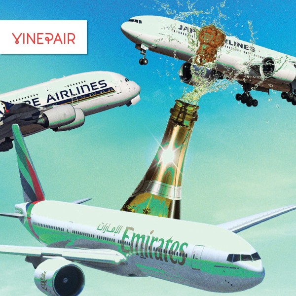 Read These Three Airlines Have the Best In-Flight Champagne Selections